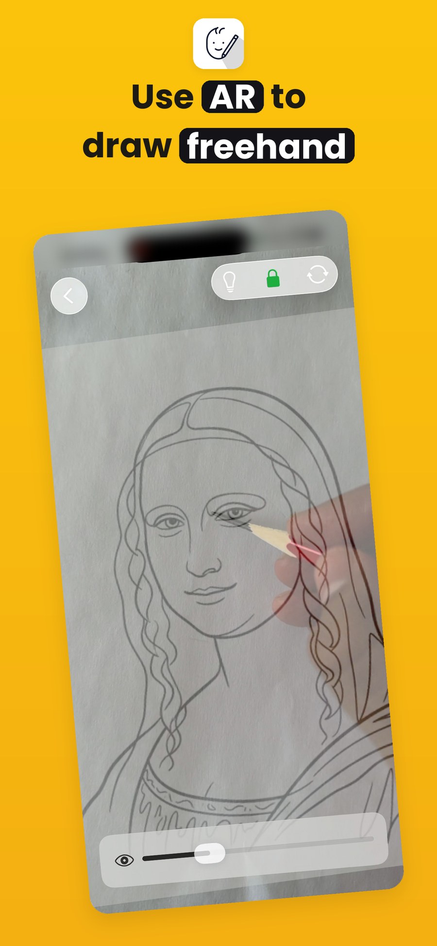 AR mode tracing on iPhone
