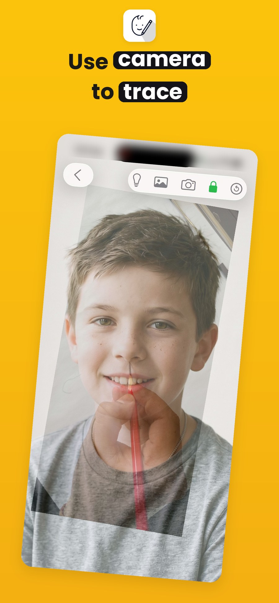 Camera mode tracing on iPhone
