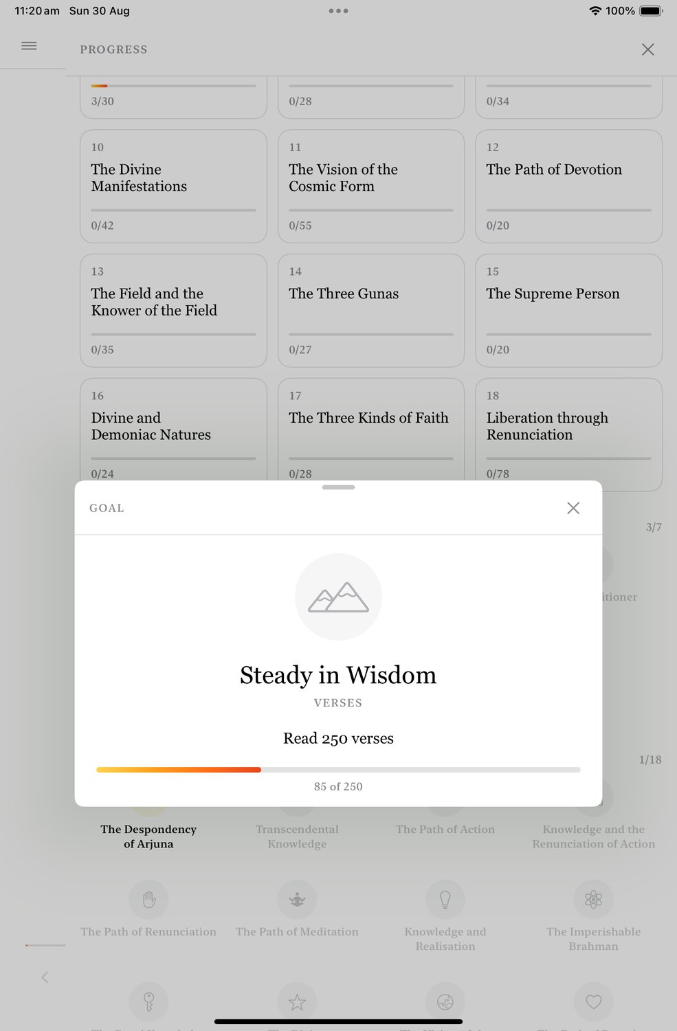 A reading goal